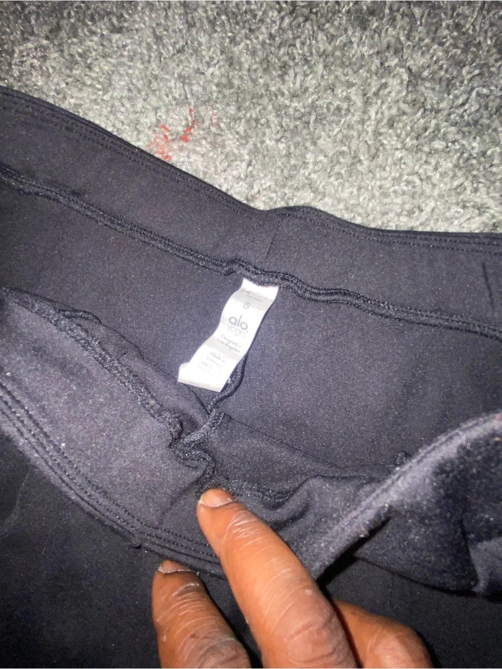 ALO Yoga Black Flared Leggings